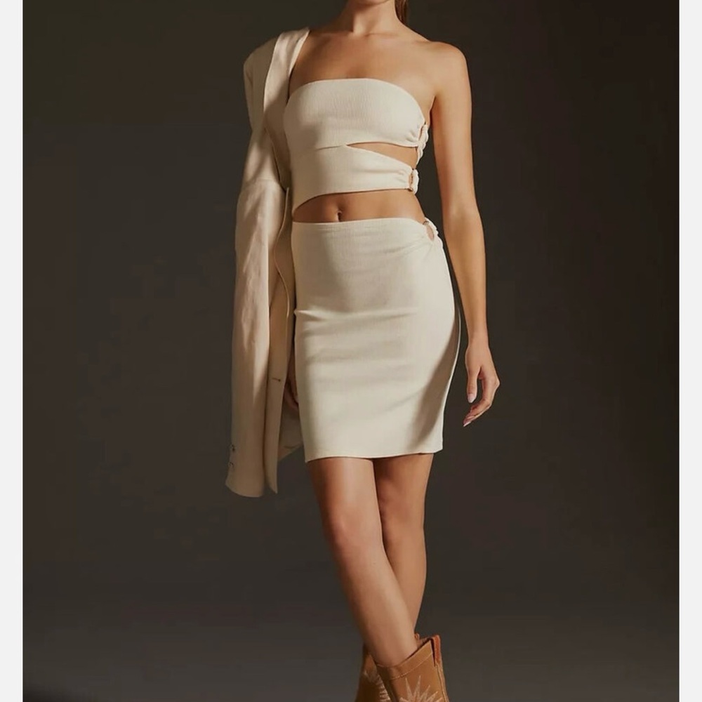 Strapless cutout dress